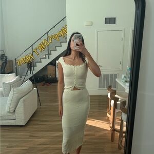 Madeline Meshki Scallop skirt set